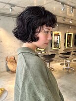 スクリーンギンザメゾン 銀座(SCREEN GINZA MAISON.) ミルクティーブロンド/ダークブルー/デジタルパーマ/銀座