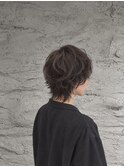 船橋/ダークブラウン/ショートウルフパーマ