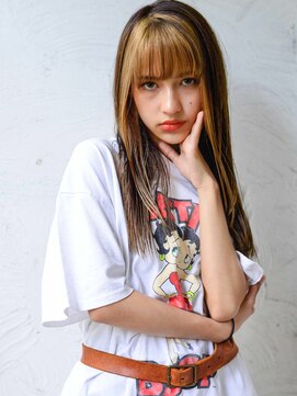 カンナ(Canna) インナーカラー/イメチェン前髪/黒髪/ダブルカラー/髪質改善10代