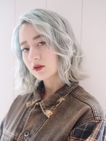 アルバム 銀座(ALBUM GINZA)&nbsp;ウェーブボブ_マロンベージュAラインボブかきあげロング_8556