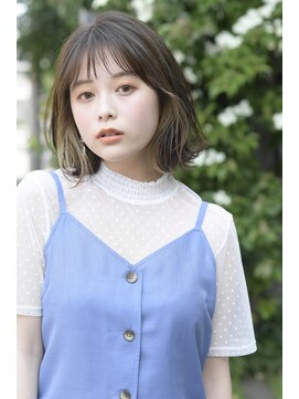 リコバイアフロート(riko by afloat) 韓国/Aラインボブ/エギョモリ/シースルーバング/インナーカラー