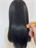 ☆小顔カット＋ストレート｛縮毛矯正｝＋幹細胞トリートメント￥35500→23500