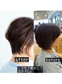 くせ毛大人ショート