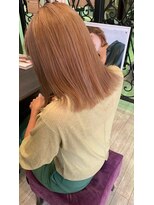 マイ ヘア デザイン 岡崎(MY hair design) 斜めバング/グレージュカラー/シルキーベージュ/岡崎