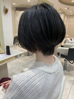 アッシュ 仙川店(Ash)&nbsp;20代多毛でもカットだけでまとまるショートボブ　インナーカラー