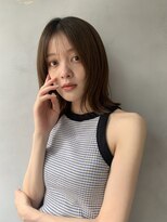 ガーランドギンザ(Garland Ginza)&nbsp;外ハネボブショコラアッシュ前髪小顔カットモテ髪