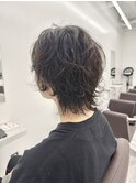 ショートウルフパーマ