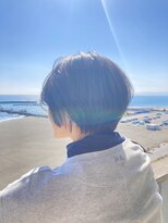 アンツ サザンリゾート 茅ヶ崎店(ANT'S Southern Resort) イメチェン/ホワイトブロンド/外ハネボブ/美髪/ショートボブ