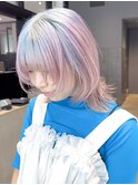 ミディアムボブウルフレイヤー顔周りレイヤー_ba463703
