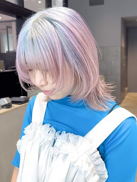 シオン(shion) ミディアムボブウルフレイヤー顔周りレイヤー_ba463703