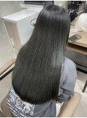 縮毛矯正×マットグレー