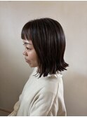 切りっぱなしボブ