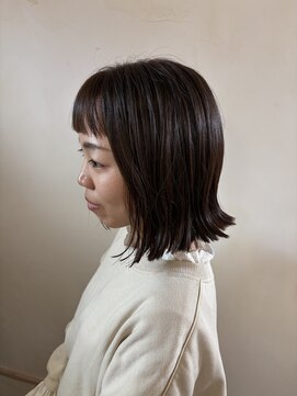 エイチビーケイヘアーデザイン(HbK hair design) 切りっぱなしボブ