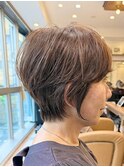 ミニウルフレイヤーカット顔周りカット前髪カットショート/大宮