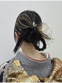 カチモリ×三つ編みアレンジの和装セット