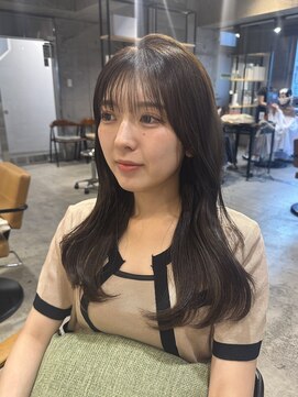 ラボヌールヘアーパルフェ 大宮西口店(La Bonheur hair parfait) 韓国風レイヤーカット/オリーブグレージュ/くびれ巻き