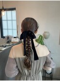 タイト編みおろしhair