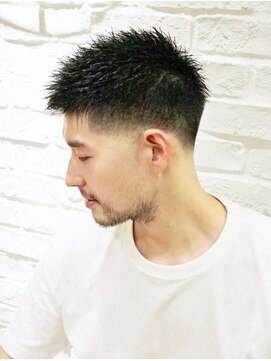 ヘアーアンドグルーミング ヨシザワインク(HAIR&GROOMING YOSHIZAWA Inc.) メンズバーバーベリーショートフェードスタイル　理容室