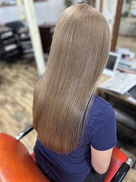 ラウラアンドロー(LAURA&RO) ミルクティーベージュダブルカラーインナーカラーケアブリーチ