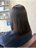 美髪/ストレートヘア/自然なストレート/上品ブラック/ヘッドスパ