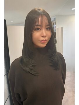 リアン 新城店(Rian) シースルーバング美髪大人可愛いナチュラルカールレイヤーカット