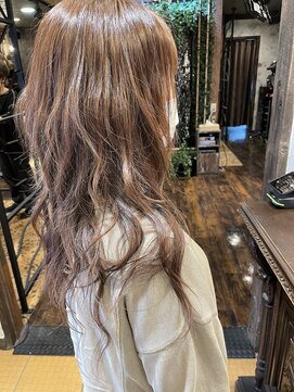 ヘアー クリエイト カルバリ(HAIR CREATE Calbari) ハイライトベージュブラウン×ロングレイヤー