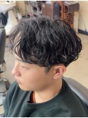 香川シャドウパーマメンズパーマセンターパート高松