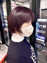 ゴウトゥデイシェアサロン 町田店(GO TODAY SHAiRE SALON)&nbsp;大人ショート/ブリーチなしピンクカラー/美髪トリートメント