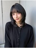 顔周りレイヤー/顔まわりレイヤー/ミディアムレイヤー