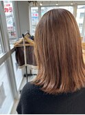 #ベージュカラー#栗色カラー#ミディアム