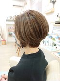 ☆大人女性美髪くびれ前下がりRoundグラデーションボブLayer☆