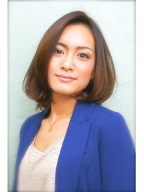 ヘアーラウンジ エゴ(Hair Lounge EGO) デジタルパーマで叶える　お手入れ楽ちんワンカールボブ