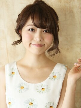 モニカ 横須賀中央店(Monica) ショコラカラーでツヤ感アップ、上品な女らしさをアレンジで。