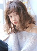 ミルクティーカラー×ニュアンスmedium☆
