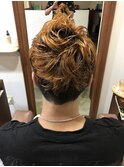 メンズショート×ハイトーンカラー