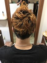 プース ヘアー(Pousse hair) メンズショート×ハイトーンカラー