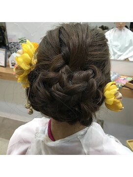 インク(inqu) 成人式編み込みアップ