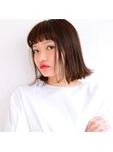 ハネ感ボブ×アッシュブラウン
