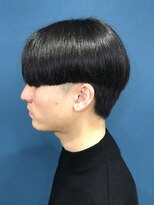 今日は美容院 マッシュセンターパートヘア