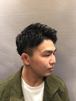 ヒロギンザ 六本木店(HIRO GINZA)&nbsp;ワイルドツーブロックアップバンクスタイル＜六本木＞＜理容室＞