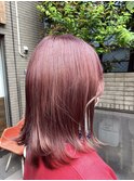ピンクアッシュ/ピンクカラー/ラベンダーピンク/韓国ヘア