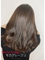 ジーナ 銀座(Zina)&nbsp;カーキグレージュ＊こなれヘア＊透明感＊丸型【Zina銀座】