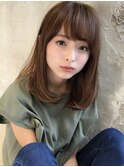 フェザーバング大人かわいいマロンベージュ30代/Silk-lei吉祥寺