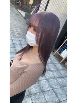 ラフ 難波店(LAFF) #黒髪#ボブルフ#ネビージュ#小顔#ワンレン