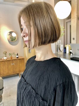 ワール(whirl.) 大人ボブ☆ショコラベージュボブルフベビーバング