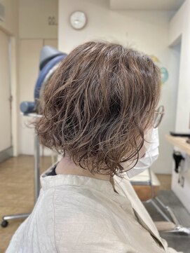 カノープス ヘアアンドメイクアップ(Canopus hair&make up) ニュアンスボブ/アースカラー/くすみベージュ/30代/40代