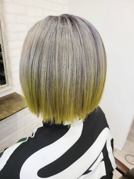 ニコヘアー(niko hair) エンドイエローカラー