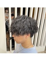 カイノオム 梅田(KAINO HOMME) 波パーマ マッシュ 刈り上げ ツーブロック