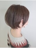 自然な丸みのショートボブ×髪質改善