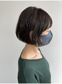 クセを活かしてボブ